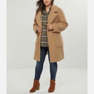 LANE BRYANT Teddy Sherpa Coat, NWOT, Plus Size 26/28